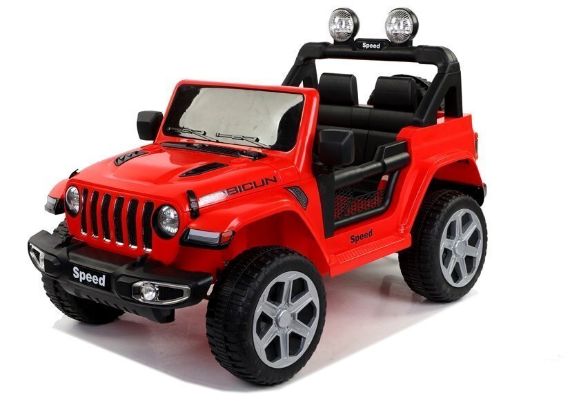 Elektriskais apvidus auto Jeep Ft-938, sarkans цена и информация | Bērnu elektroauto | 220.lv