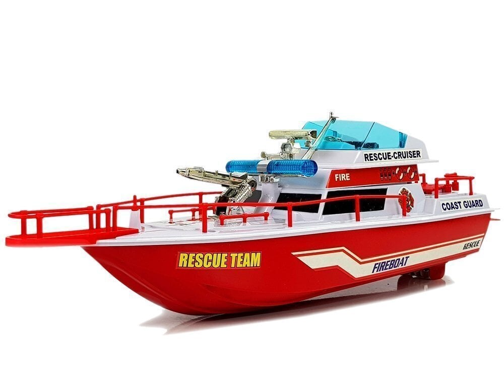 Glābšanas laiva ar baterijām, sarkana, 6 g.+ cena un informācija | Rotaļlietas zēniem | 220.lv