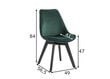 Krēslu komplekts, 2 gab., zaļš cena un informācija | Virtuves un ēdamistabas krēsli | 220.lv