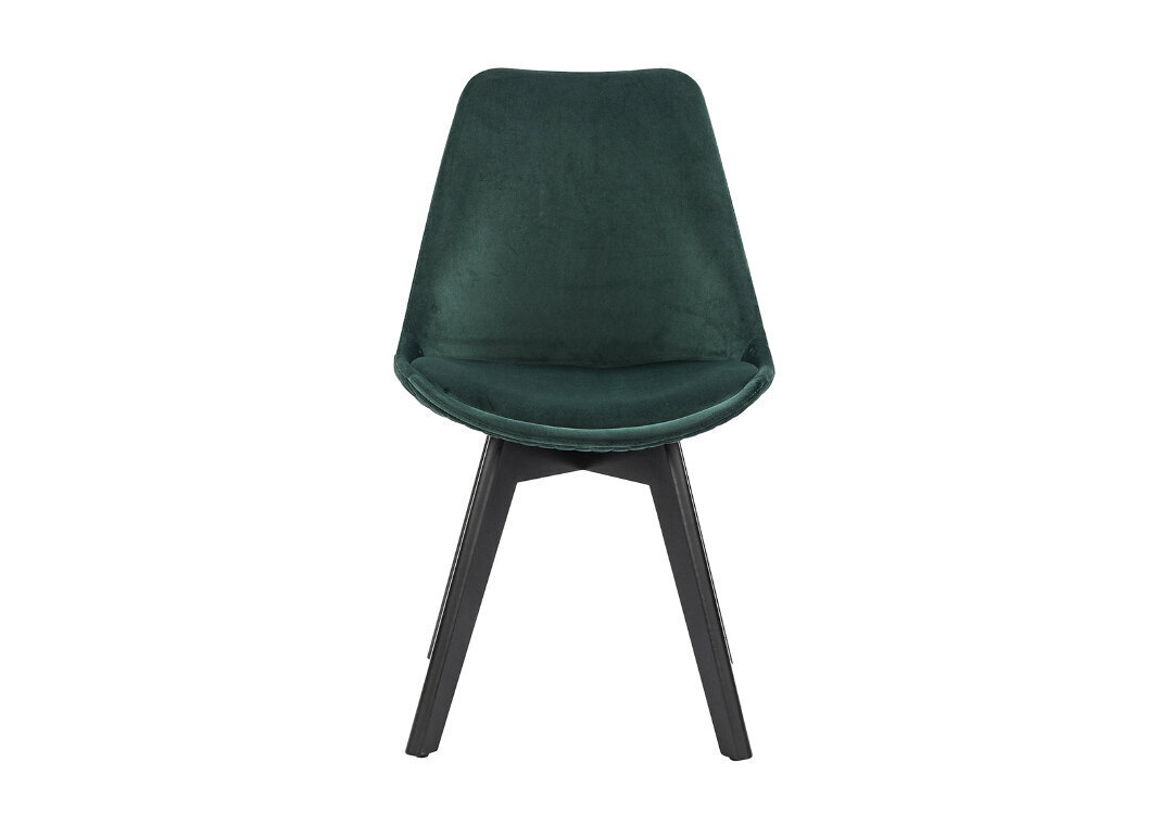 Krēslu komplekts, 2 gab., zaļš цена и информация | Virtuves un ēdamistabas krēsli | 220.lv