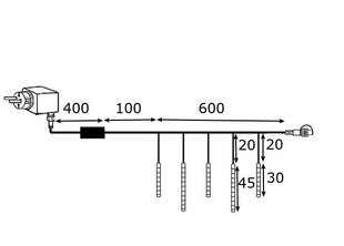 Snowmotion Gaismas ķēdes starta komplekts цена и информация | Гирлянды | 220.lv