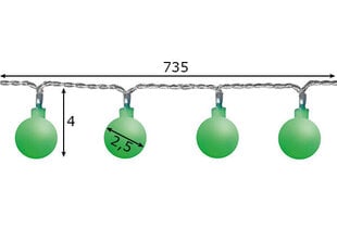 Gaismas virtene Berry цена и информация | Гирлянды | 220.lv