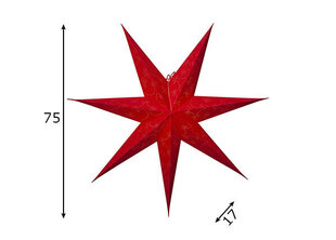 Звезда Decorus, красный цена и информация | Праздничные декорации | 220.lv
