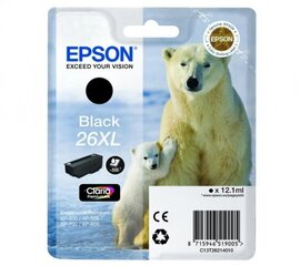 Epson T2621 (26XL) (C13T26214012), черный картридж для струйных принтеров, 500 стр. цена и информация | Картриджи для струйных принтеров | 220.lv