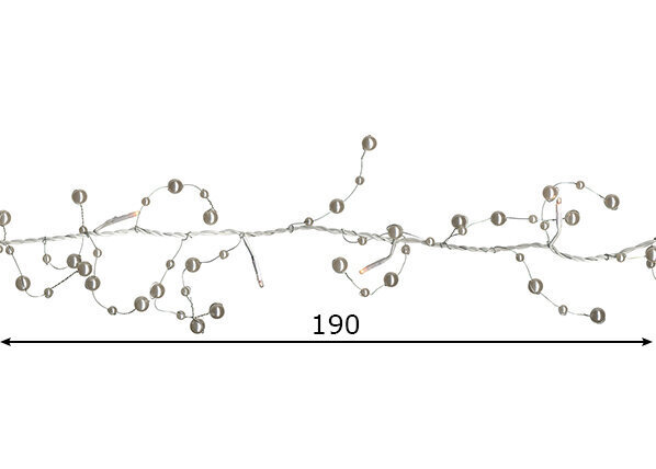 Gaismas ķēde Toft, balta cena un informācija | Ziemassvētku lampiņas, LED virtenes | 220.lv