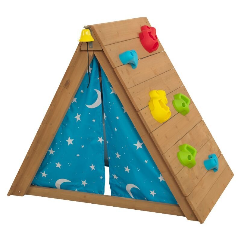 Kidkraft koka rotaļu telts ar rāpšanās sienu cena un informācija | Bērnu rotaļu laukumi, mājiņas | 220.lv