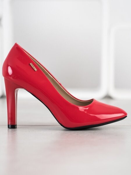 Sieviešu augstpapēžu kurpes, sarkanas