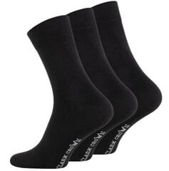 Мужские носки из органического хлопка Clark Crown 2152, 3 пары, черные цена и информация | Мужские носки | 220.lv