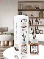 Ароматический диффузор с палочками для дома Eyfel Coffee Latte, 120 мл цена и информация | Ароматы для дома | 220.lv