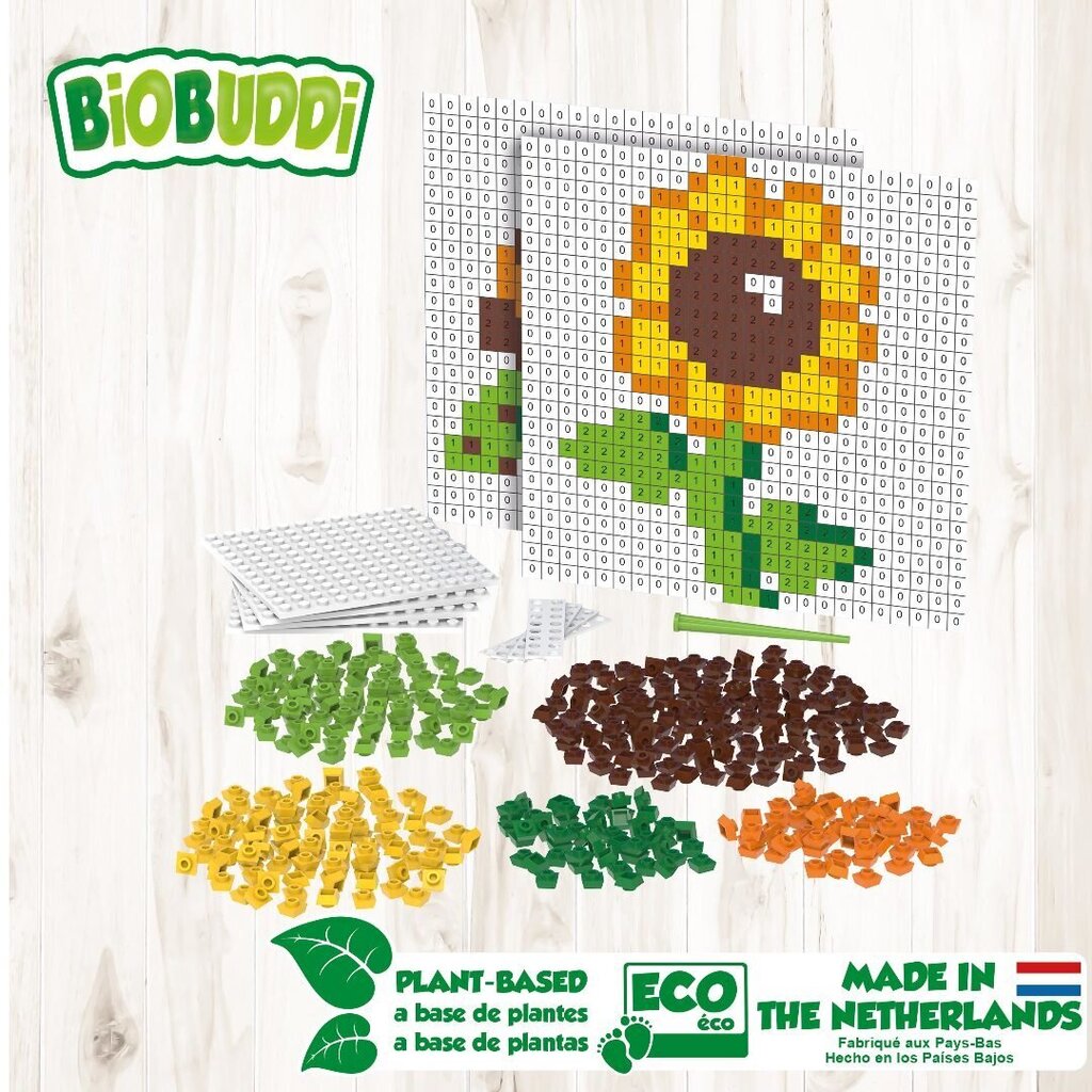 BB Pixel klucīši – Uzbūvē ziedu vai bruņurupuci (461 detaļa) cena un informācija | Konstruktori | 220.lv