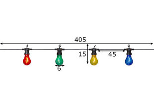 Gaismu virtene Filament cena un informācija | Ziemassvētku lampiņas, LED virtenes | 220.lv