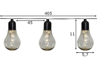 Подвесная уличная гирлянда Star Trading Glow с солнечной батареей цена и информация | Гирлянды | 220.lv