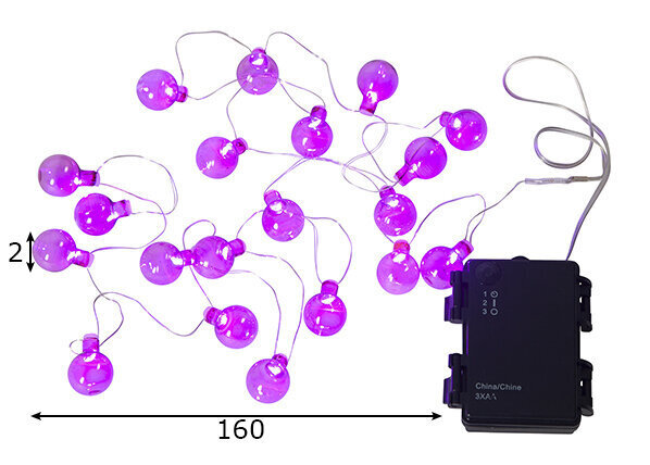 Gaismas virtene Globe Light цена и информация | Ziemassvētku lampiņas, LED virtenes | 220.lv