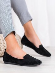 Sieviešu zempapēžu apavi, melnā krāsā cena un informācija | Sieviešu kurpes | 220.lv