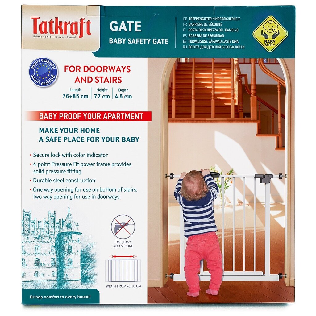 Drošības vārti Tatkraft Gate cena un informācija | Bērnu drošības preces | 220.lv