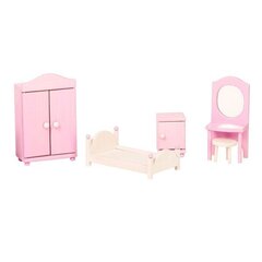 Деревянная игрушечная мебель для спальни цена и информация | Игрушки для девочек | 220.lv