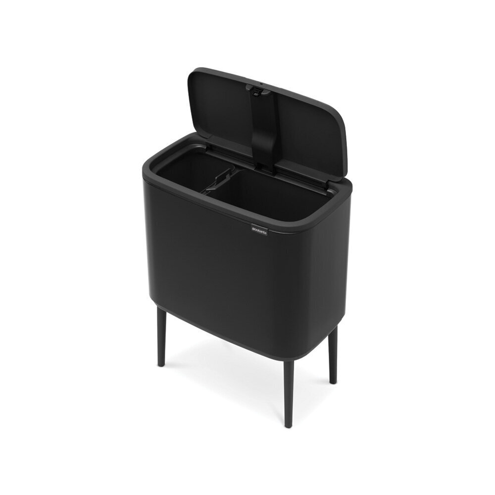 Atkritumu tvertne Bo Touch bin 11+23L Matt Black cena un informācija | Miskastes | 220.lv