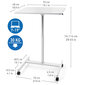 Portatīvā datora galdiņš Tatkraft Trend 70x48cm, balts cena un informācija | Datorgaldi, rakstāmgaldi, biroja galdi | 220.lv