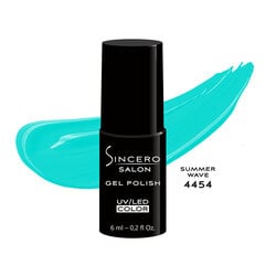 Gēla nagu laka Sincero Salon Summer Wave 4454, 6 ml цена и информация | Лаки для ногтей, укрепители | 220.lv