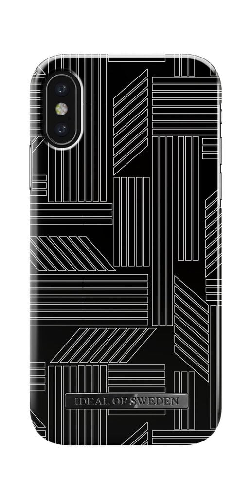 Apple iPhone X Cover Geometric Puzzle By Ideal Fashion Black цена и информация | Telefonu vāciņi, maciņi | 220.lv