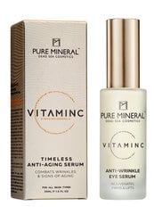 Pretnovecošanās serums ar C vitamīnu, Pure Mineral, Izraēla, 30ml цена и информация | Сыворотки для лица, масла | 220.lv