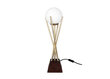 Galda lampa Sarasota, misiņa toņa/balta, 40 W cena un informācija | Galda lampas | 220.lv