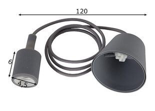 Потолочный светильник Cord, черный цена и информация | Настенный/подвесной светильник Eye Spot 11 BL, чёрный | 220.lv
