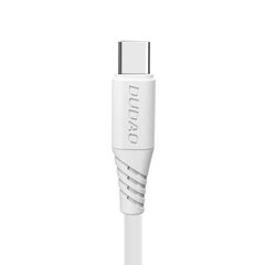 Кабель для быстрой зарядки и передачи данных Dudao USB / USB C type, 5A 1 м, L2T, белый цена и информация | Кабели для телефонов | 220.lv