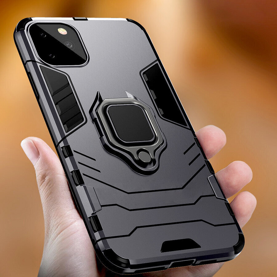 Telefona vāciņš Ring Armor priekš iPhone 7 / 8 / SE 2020, melns цена и информация | Telefonu vāciņi, maciņi | 220.lv