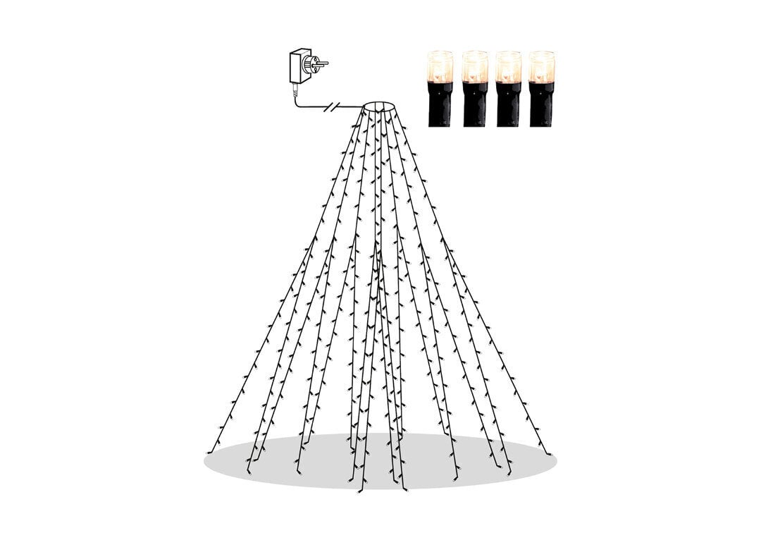 Gaismas virtene Serie cena un informācija | Ziemassvētku lampiņas, LED virtenes | 220.lv