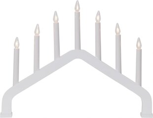Elektriskais svečturis House, balts cena un informācija | Ziemassvētku dekorācijas | 220.lv