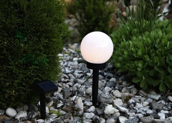 Dārza lampa ar saules paneli, 15 cm cena un informācija | Āra apgaismojums | 220.lv