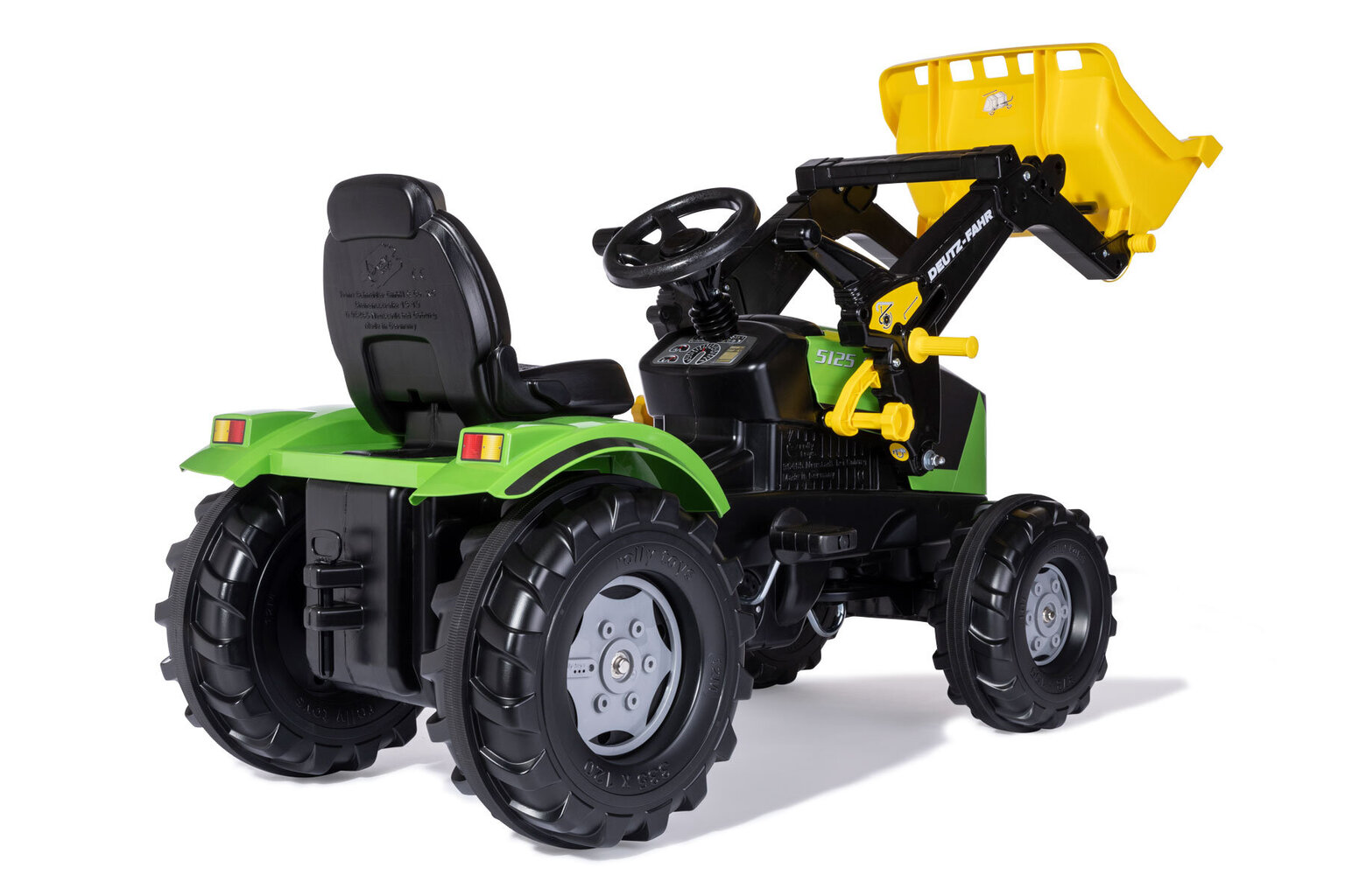 Bērnu traktors ar pedāļiem un frontālo kausu rollyFarmtrac Deutz-Fahr 5125 cena un informācija | Rotaļlietas zēniem | 220.lv