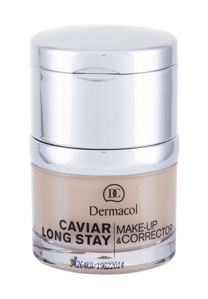 Dermacol Caviar Long Stay Make-Up & Corrector kosmētikas produkts 30 ml, 1 Pale cena un informācija | Grima bāzes, tonālie krēmi, pūderi | 220.lv