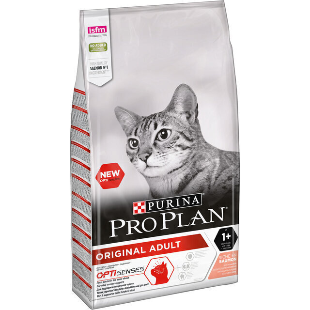 Kaķu barība Pro Plan, lasis/rīsi, 10 kg цена и информация | Sausā barība kaķiem | 220.lv