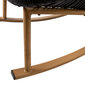 Šūpuļkrēsls HELSINKI 84x102xH97cm, alumīnija rāmis ar austu melnu virvi цена и информация | Dārza krēsli | 220.lv
