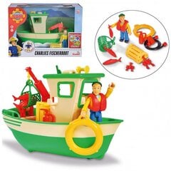 Simba Firefighter Sam Fishing Boat Charlie Cutters Аксессуары цена и информация | Игрушки для мальчиков | 220.lv