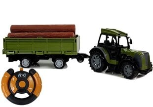 Attālināti vadāms traktors ar piekabi цена и информация | Игрушки для мальчиков | 220.lv