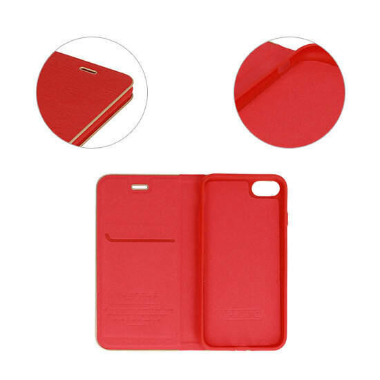 Telefona maciņš priekš Xiaomi Mi 10T Lite Vennus Book, sarkans cena un informācija | Telefonu vāciņi, maciņi | 220.lv