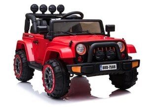 Elektromobilis bērniem Jeep BRD-7588, 4x4, sarkans, 3 g.+ cena un informācija | Bērnu elektroauto | 220.lv