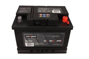 Аккумулятор Maxgear 60AH 540A цена и информация | Аккумуляторы | 220.lv