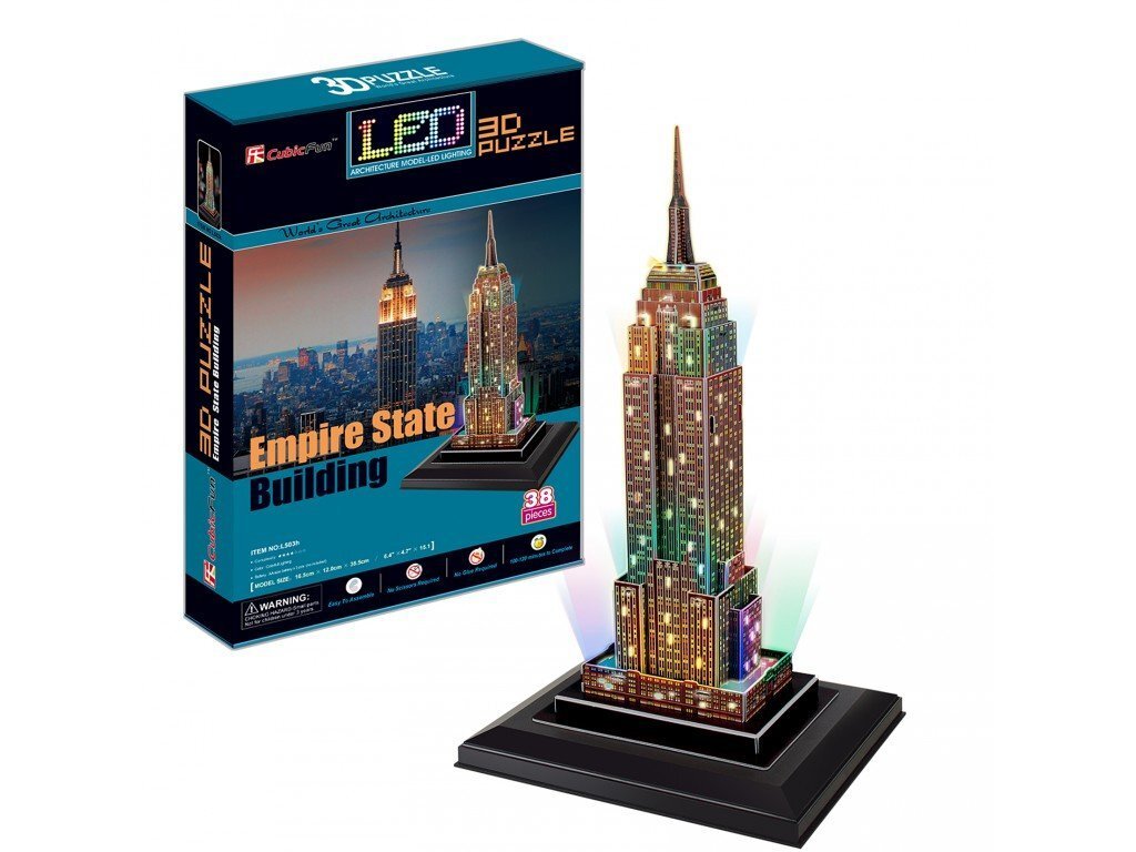 Puzle Empire State Building 3D цена и информация | Puzles, 3D puzles | 220.lv