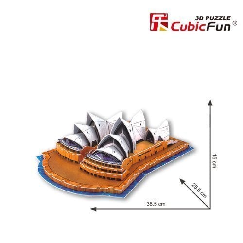 3D puzle CubicFun Sydney Opera house C067h cena un informācija | Puzles, 3D puzles | 220.lv