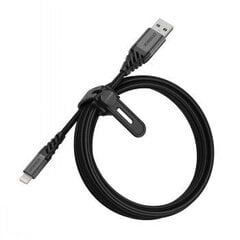 OTTERBOX CABLE USB A-LIGHTNING, 2M, BLACK цена и информация | Кабели и провода | 220.lv