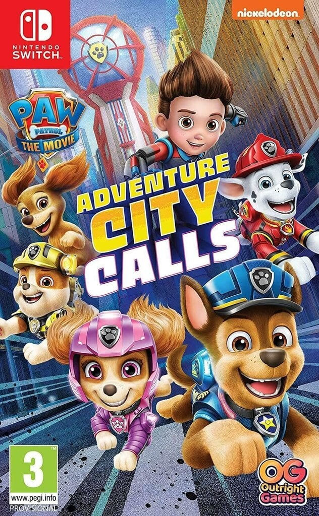 SWITCH Nickelodeon PAW Patrol The Movie: Adventure City Calls cena un informācija | Datorspēles | 220.lv