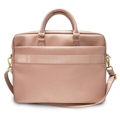 Guess Saffiano Script Pink soma datoram, 15" (~38 cm) cena un informācija | Somas portatīvajiem datoriem | 220.lv