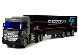 Kravas automašīna ar tālvadības pulti Lean Toys Cargo Truck 1:48, melna, 6 g.+ цена и информация | Игрушки для мальчиков | 220.lv