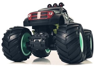 Внедорожник с пультом дистанционного управления Bigfoot 1:18, черный/зеленый, 6 л.+ цена и информация | Конструктор автомобилей игрушки для мальчиков | 220.lv
