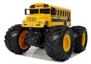 Attālināti vadāms autobuss ar lieliem riteņiem, dzeltens, 6 g.+ cena un informācija | Rotaļlietas zēniem | 220.lv