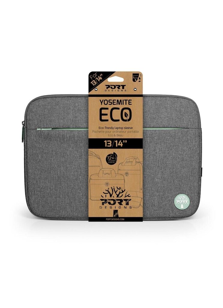 Port Designs Yosemite Eco kabatiņa datoram, 14" (~35.6 cm) cena un informācija | Somas portatīvajiem datoriem | 220.lv